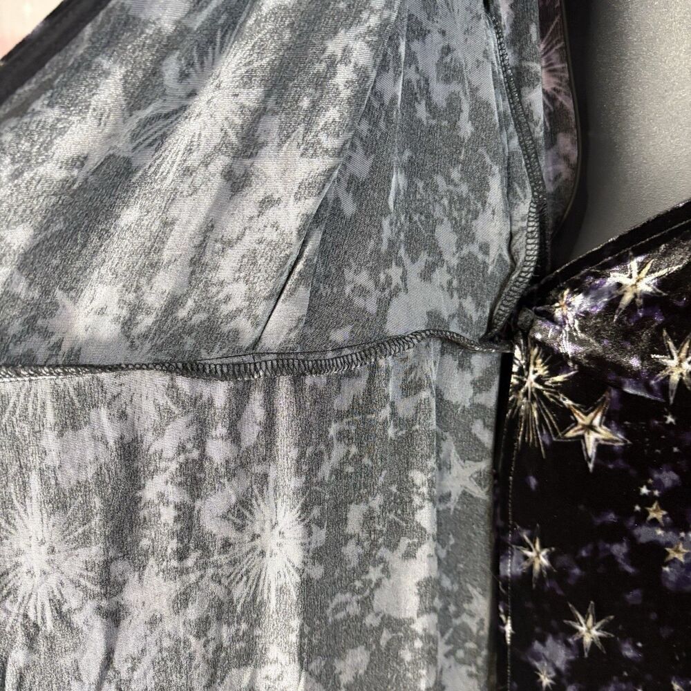 JOHNNY WAS STARDUST VELVET KIMONO MULTI-COLOR WRAP DRESS SIZE M-$398 - Picture 16 of 16